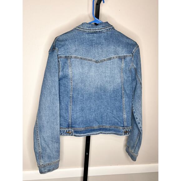 Velvet Heart Denim Long Sleeve Button Front Jean Jacket Blue Women's Size Small - Picture 3 of 5